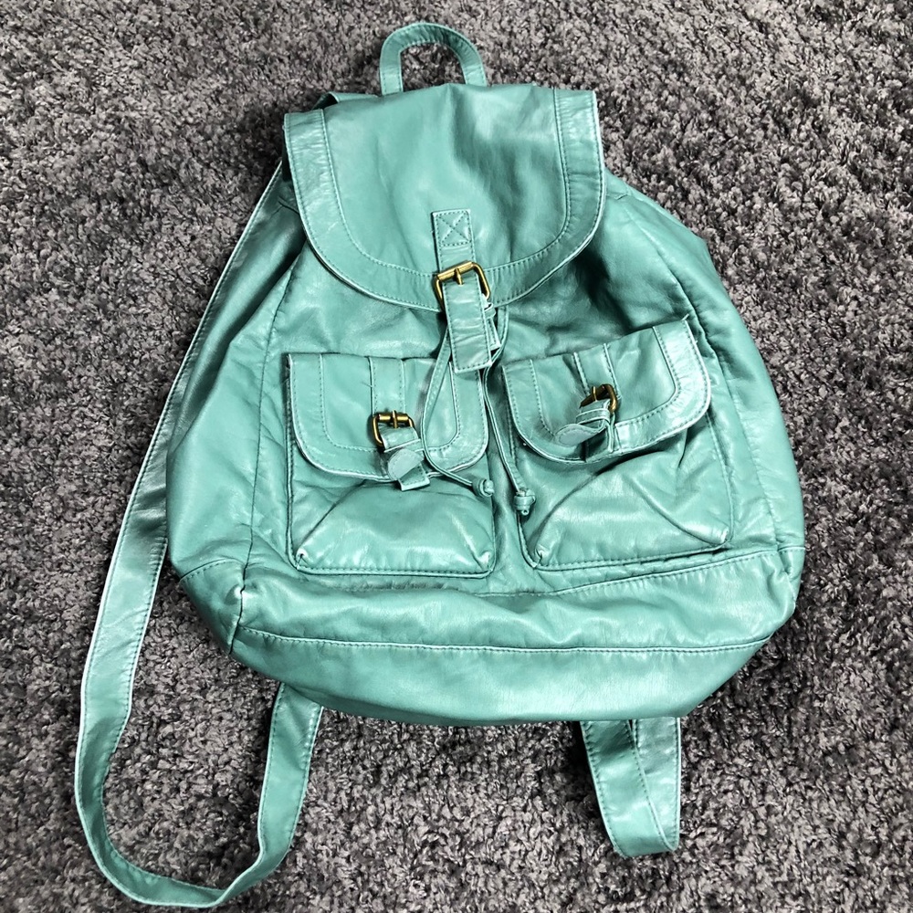Mudd Faux Leather Backpack